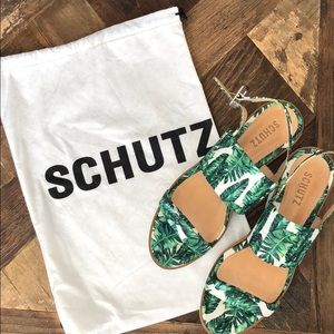 Schutz platform palm sandals